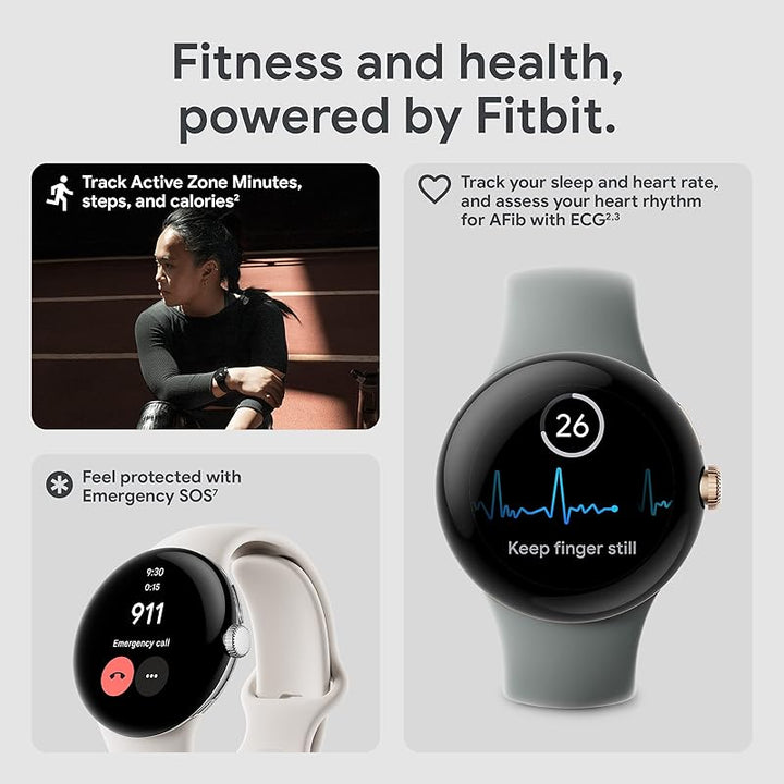 Google Pixel Watch 1st Gen Smartwatch Android Fitbit Seguimiento Activ ...